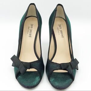 Jon Josef | hologram peep toe heels